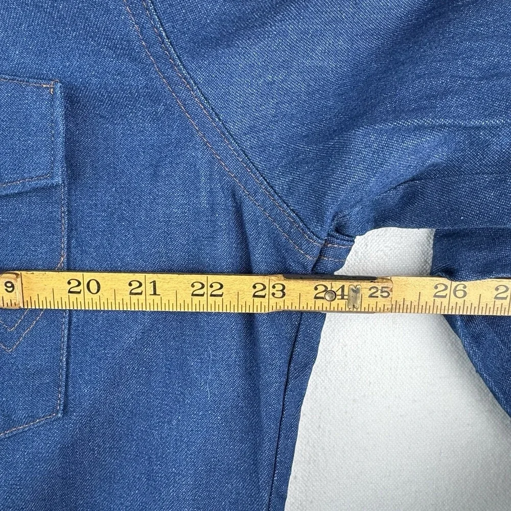 Vtg Wrangler Western Denim Pearl Snap Men's Large Embroidered Speed‎ Limit
